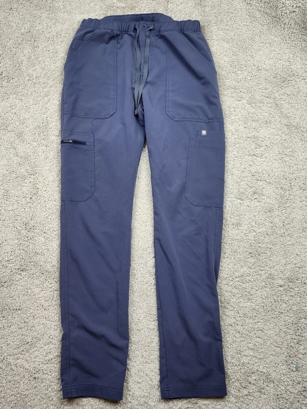 FIGS Mens Scrub Jogger Size Small Grey Blue Loose Tapered Jogger USA Casual fit